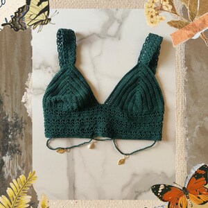 Crochet crop top ~ Forest