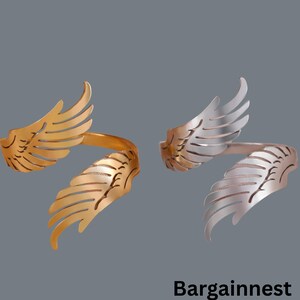 angel wing ring,angel wings,angel ring,angel gift,wing ring,guardian angel,angel jewelry,gold ring,gothic ring,adjustable ring,feather ring,spiritual ring,remembrance ring,ring for women