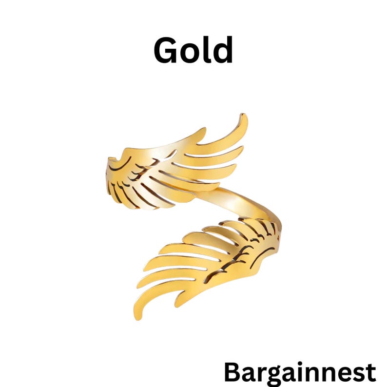 angel wing ring,angel wings,angel ring,angel gift,wing ring,guardian angel,angel jewelry,gold ring,gothic ring,adjustable ring,feather ring,spiritual ring,remembrance ring,ring for women