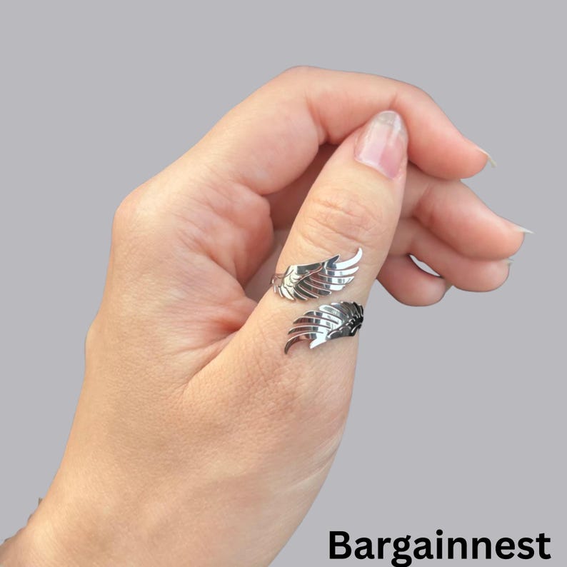 angel wing ring,angel wings,angel ring,angel gift,wing ring,guardian angel,angel jewelry,gold ring,gothic ring,adjustable ring,feather ring,spiritual ring,remembrance ring,ring for women