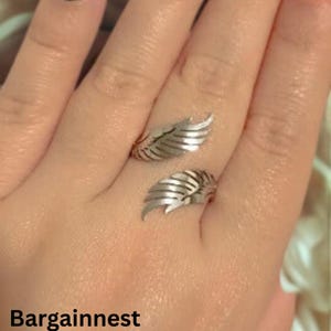 angel wing ring,angel wings,angel ring,angel gift,wing ring,guardian angel,angel jewelry,gold ring,gothic ring,adjustable ring,feather ring,spiritual ring,remembrance ring,ring for women