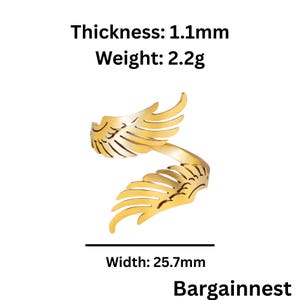 angel wing ring,angel wings,angel ring,angel gift,wing ring,guardian angel,angel jewelry,gold ring,gothic ring,adjustable ring,feather ring,spiritual ring,remembrance ring,ring for women