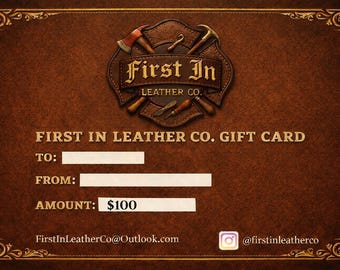 First In Leather Co. E - gift card