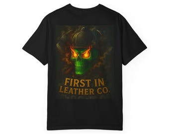 First In Leather Co. Skull Inferno Tee