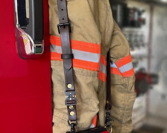 Firefighter Flashlight Strap with quick release buckle