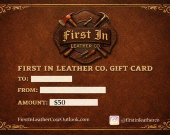 First In Leather Co. E - gift card