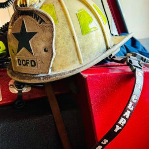 Leather Fire Helmet Chin Strap