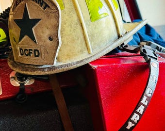 Leather Fire Helmet Chin Strap
