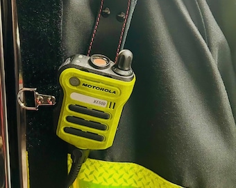 Leather Turnout Gear Lapel Mic Attachment