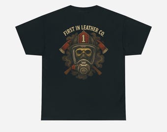 First In Leather Co Skull Tee