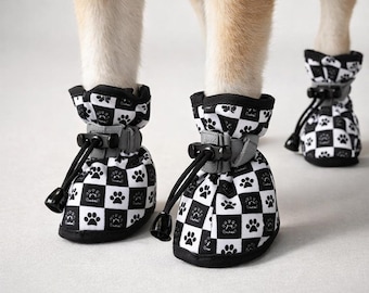 Antislip hondenschoenen | Gezellige puppylaarzen voor binnen/buiten (set van 4)