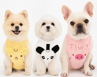 Embroidered Animal Vest for Small Dogs | Puppy Harness
