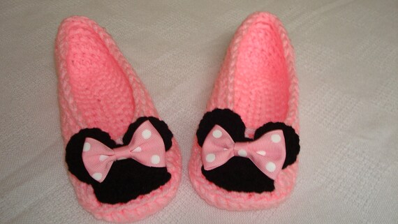 minnie mouse baby slippers