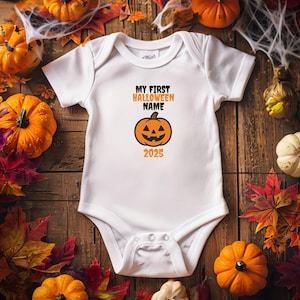 Personalized Baby Bodysuit – Custom Name – Halloween Romper – Halloween Baby Outfit – Baby Halloween Costum