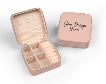 Estuche de joyería personalizado con nombre – Organizador de viaje – Caja para guardar joyas – Regalo para ella