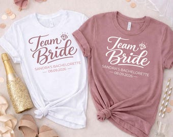 Camiseta personalizada para el equipo de novias: despedida de soltera, equipo nupcial