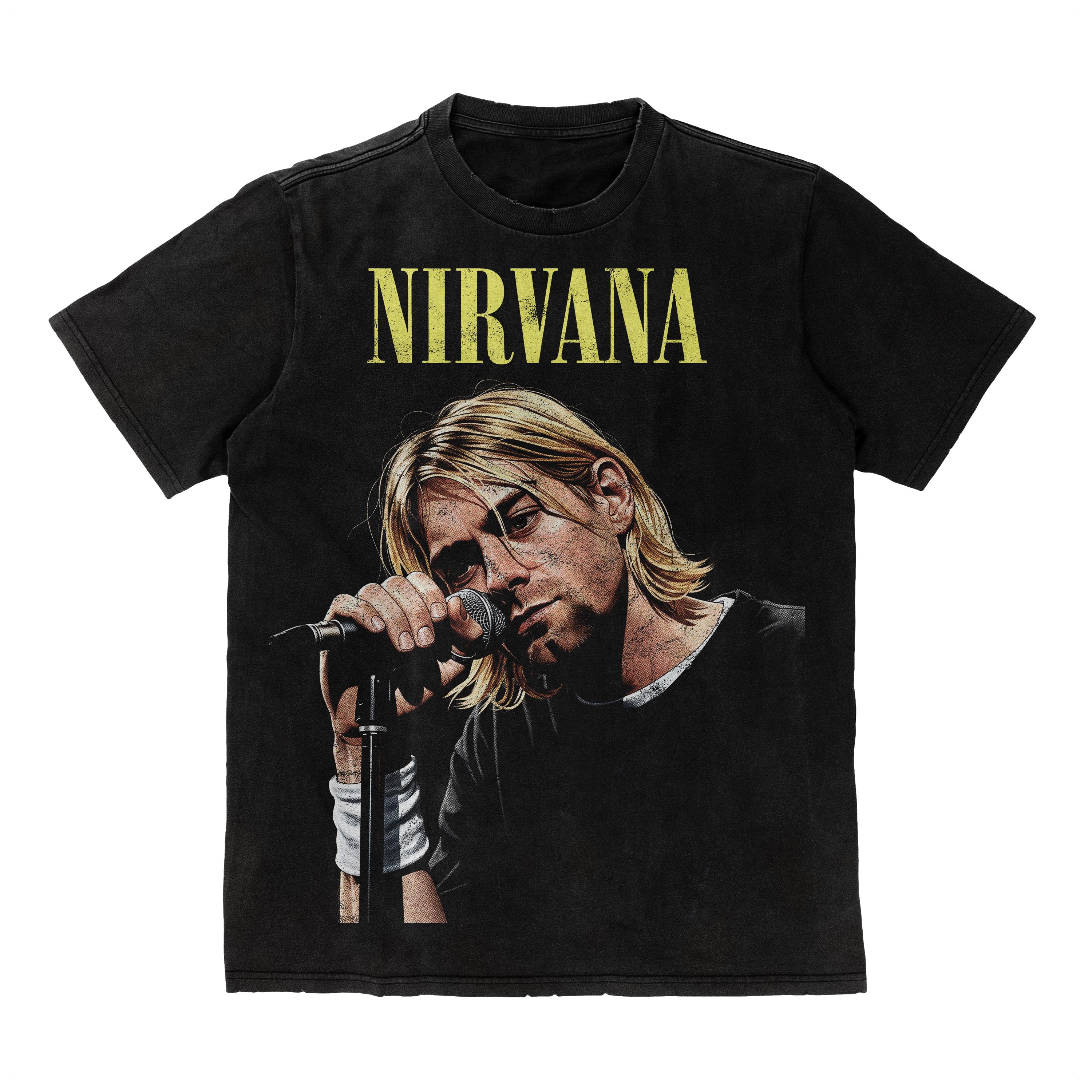NIRVANA ギターデザイン Tシャツ M THE GTS NIRVANA ニルヴァーナ ギター柄 TシャツサイズM｜Yahoo