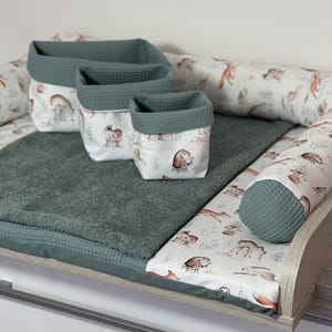 Wickelauflage ohne Zubehör aus Baumwolle Öko-Tex Standard 100 75x75 cm 85x75 cm oder Wunschmaß