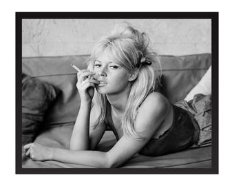 Brigitte Bardot Vintage Photo Print: Classic Hollywood Poster