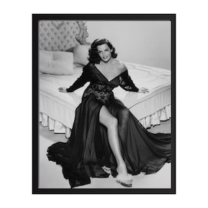 Jane Russell Vintage Photo Print: Classic Hollywood Poster