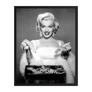 Marilyn Monroe Vintage Fotodruck | Retro Hollywood Wandkunst | Klassischer Filmstar-Dekor | Mid-Century Glamour Poster | Geschenk für Film Liebhaber