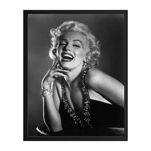 Marilyn Monroe Vintage Fotodruck | Retro Hollywood Wandkunst | Klassischer Filmstar-Dekor | Mid-Century Glamour Poster | Geschenk für Film Liebhaber