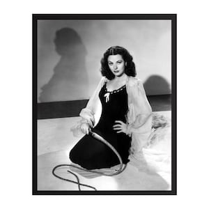 Hedy Lamarr Vintage Photo Print | Retro Hollywood Wall Art | Classic Movie Star Decor | Mid-Century Glamour Poster | Gift for Film Lovers