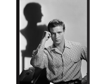 マーロン・ブランドのヴィンテージ写真 - クラシックなハリウッド映画