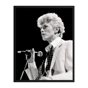 David Bowie Vintage Photo Print | Rock Legends Wall Art | All Time Classic Music Poster | Gift for Music Lovers
