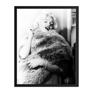Marilyn Monroe Vintage Fotodruck | Retro Hollywood Wandkunst | Klassischer Filmstar-Dekor | Mid-Century Glamour Poster | Geschenk für Film Liebhaber