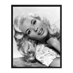 Jayne Mansfield Vintage Photo Print: Classic Hollywood Glamour Wall Art