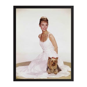 Audrey Hepburn Vintage Photo Print | Retro Hollywood Wall Art | Classic Movie Star Decor | Mid-Century Glamour Poster | Gift for Film Lovers