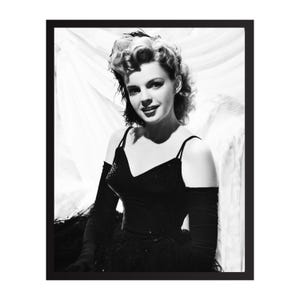 Judy Garland Vintage Photo Print | Retro Hollywood Wall Art | Classic Movie Star Decor | Mid-Century Glamour Poster | Gift for Film Lover