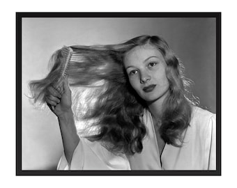 Stampa fotografica d'epoca di Veronica Lake: poster classico di Hollywood