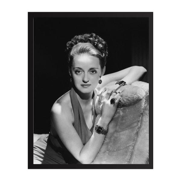 Bette Davis Vintage Photo Print: Old Hollywood Glamour Poster