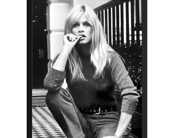 Brigitte Bardot Vintage Photo Print: Classic Hollywood Poster