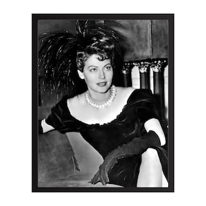 Ava Gardner Vintage Photo Print | Retro Hollywood Wall Art | Classic Movie Star Decor | Mid-Century Glamour Poster | Gift for Film Lover