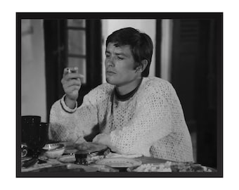 Alain Delon-fotoafdruk: klassieke Hollywood-glamour