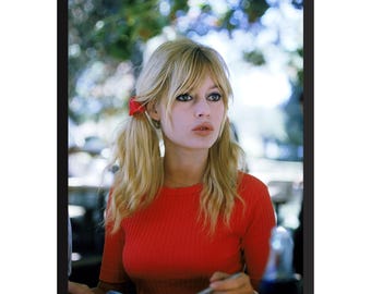 Brigitte Bardot Vintage Photo Print: Classic Hollywood Poster