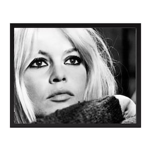 Brigitte Bardot Vintage Photo Print | Retro Hollywood Wall Art | Classic Movie Star Decor | Mid-Century Glamour Poster | Gift for Film Lover