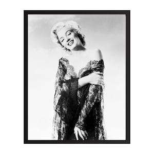 Marilyn Monroe Vintage Fotodruck | Retro Hollywood Wandkunst | Klassischer Filmstar-Dekor | Mid-Century Glamour Poster | Geschenk für Film Liebhaber