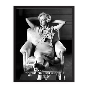 Marilyn Monroe Vintage Fotodruck | Retro Hollywood Wandkunst | Klassischer Filmstar-Dekor | Mid-Century Glamour Poster | Geschenk für Film Liebhaber