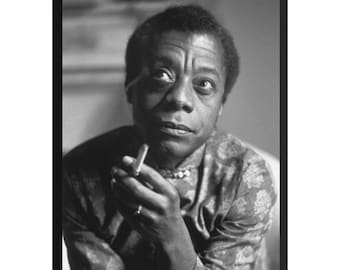 Vintage fotoafdruk van James Baldwin | Retro kunst aan de muur | Klassieke poster | Cadeau voor inspiratie