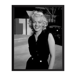 Marilyn Monroe Vintage Fotodruck | Retro Hollywood Wandkunst | Klassischer Filmstar-Dekor | Mid-Century Glamour Poster | Geschenk für Film Liebhaber