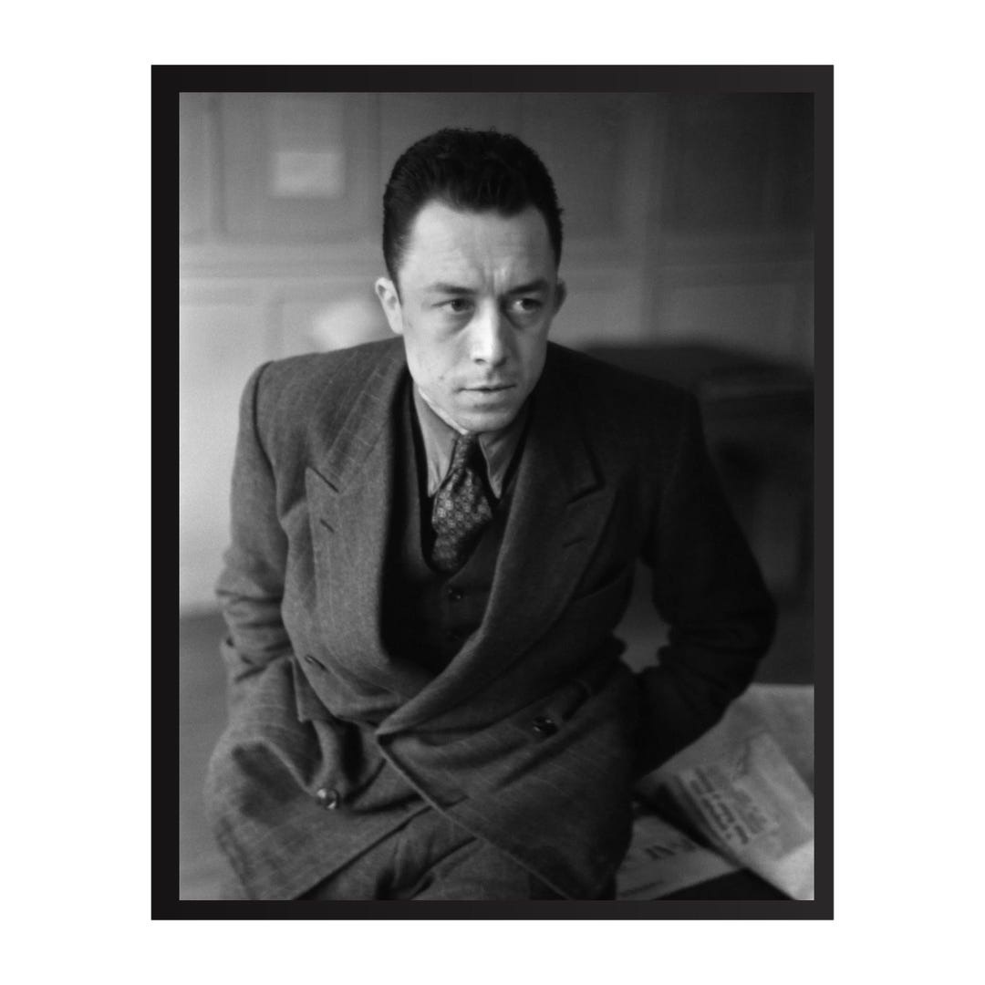 Albert Camus Vintage Photo Print | Retro Wall Art | Classic Poster ...