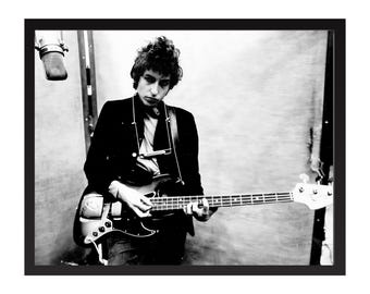Impresión fotográfica vintage de Bob Dylan: póster de arte de música rock