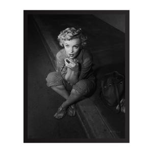 Marilyn Monroe Vintage Fotodruck | Retro Hollywood Wandkunst | Klassischer Filmstar-Dekor | Mid-Century Glamour Poster | Geschenk für Film Liebhaber