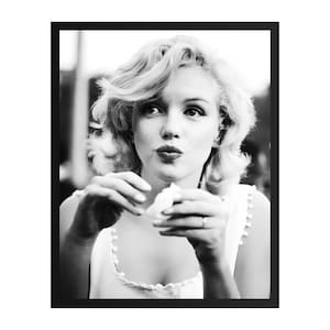 Marilyn Monroe Vintage Fotodruck | Retro Hollywood Wandkunst | Klassischer Filmstar-Dekor | Mid-Century Glamour Poster | Geschenk für Film Liebhaber