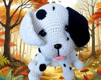 Handmade Crochet Dalmatian Amigurumi: Dog Lover Gift