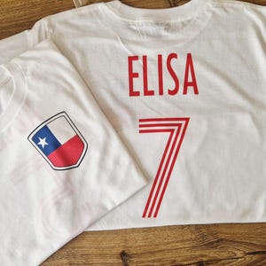Chile Personalised Football Fan Kids T-shirt